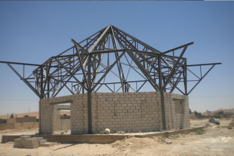 Mosque pilot with walls