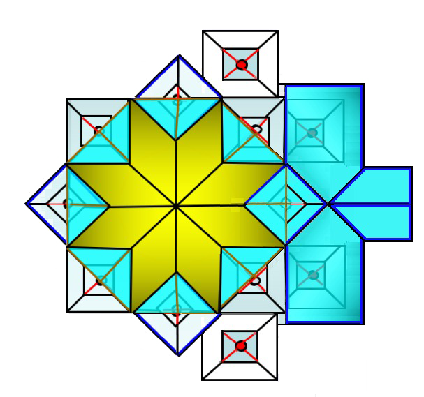 RibuDe geometric star pattern